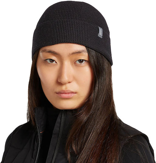 Beanie Unisex Σκούφος Πλεκτός σε Μαύρο χρώμα