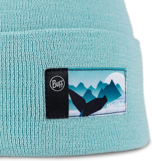 Beanie Unisex Fleece Beanie Gestrickt in Türkis Farbe