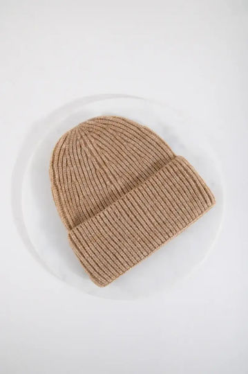 Beanie Feminin Căciulă Tricotat în culoarea Maro
