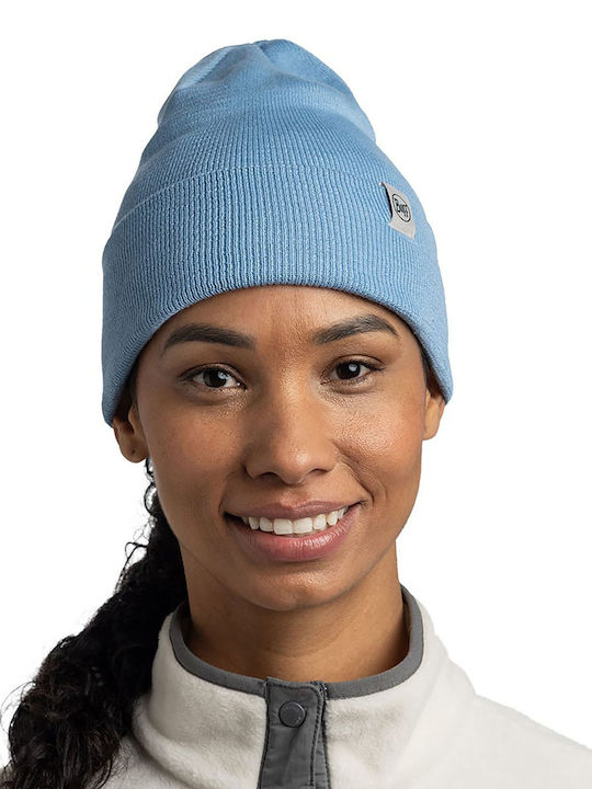 Lilon Beanie Unisex Fleece Σκούφος Πλεκτός σε Γαλάζιο χρώμα