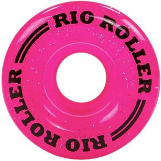 Rio Roller Light Up Quad Skate Ρόδες Glitter 58mm 82a Ροζ
