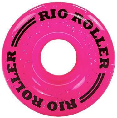 Rio Roller Light Up Quad Skate Ρόδες Glitter 58mm 82a Ροζ