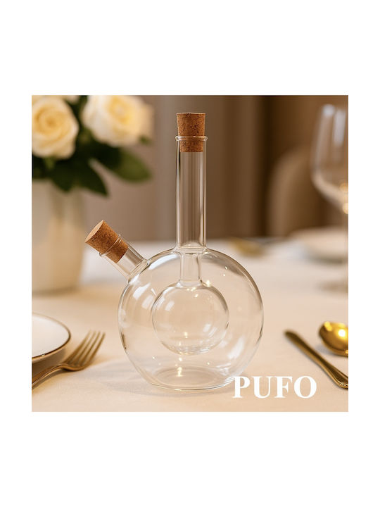 Öl- & Essigspender-Set Glas mit Ausgießer 350ml