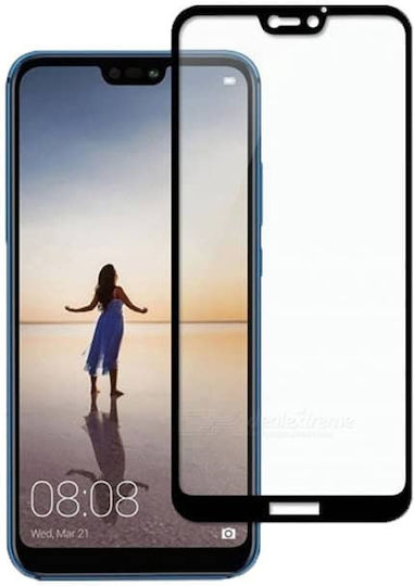 Protecție Ecran Full Face Tempered Glass 9h Huawei P20 Lite Negru