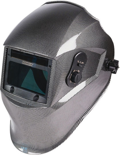 Raider Welding Helmet with 100x50mm Visual Field Black