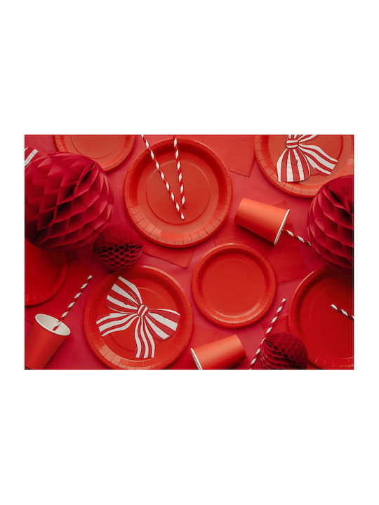 PartyDeco Τραπεζομάντηλο Κόκκινο Ανοιχτό 137x183εκ.
