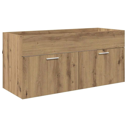 vidaXL Waschtisch ohne Waschbecken L38.5xB38.5xH46cm Artisan Oak
