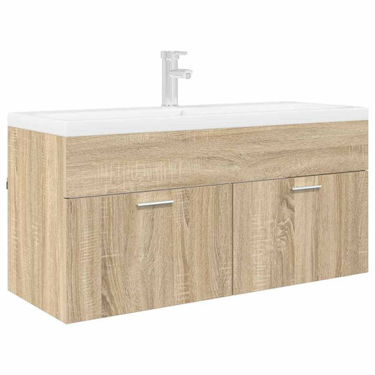 vidaXL Waschtisch ohne Waschbecken L38.5xB38.5xH46cm Sonoma Oak