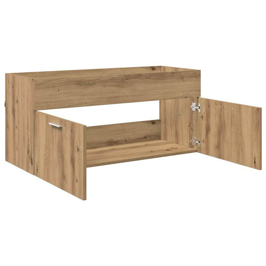 vidaXL Waschtisch ohne Waschbecken L38.5xB38.5xH46cm Artisan Oak