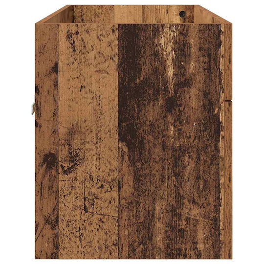 vidaXL Waschtisch ohne Waschbecken L38.5xB38.5xH46cm Old Wood