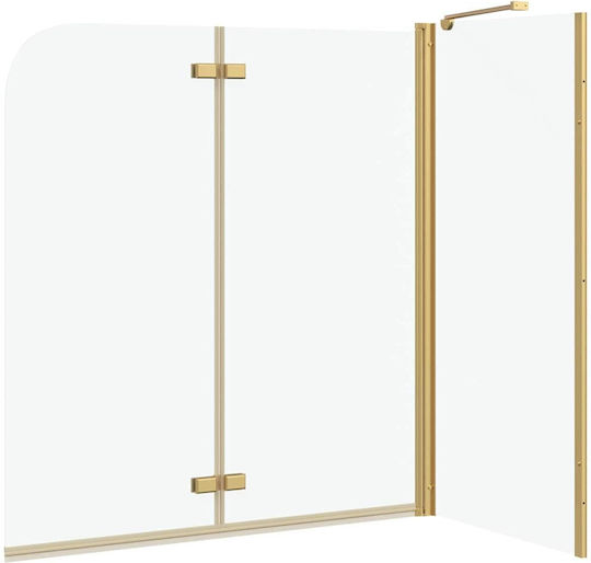 vidaXL Duschkabine mit Zusammenklappbarer Tür 120x68x130cm Streifen Oro
