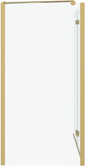 vidaXL Duschkabine mit Zusammenklappbarer Tür 120x68x130cm Streifen Oro