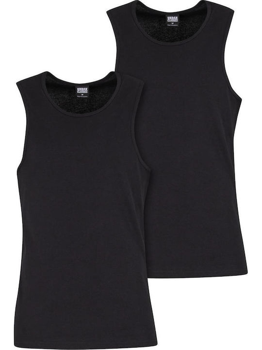 Men's Undershirts Black 2Pack