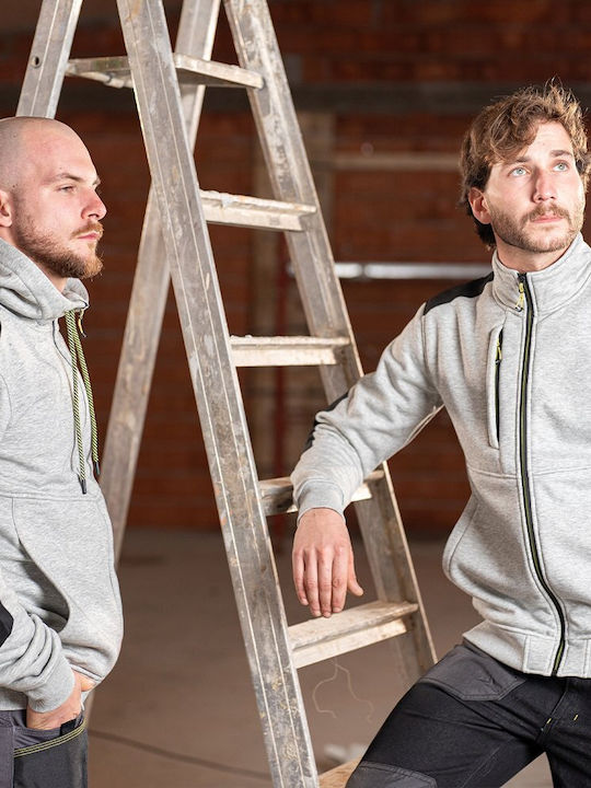 Kapriol Slick Work Jacket with Hood Gray