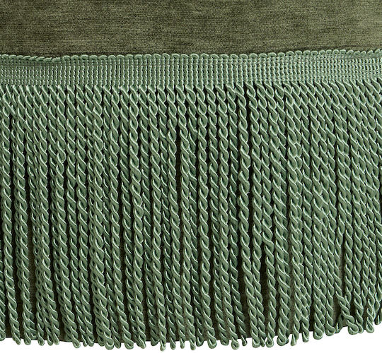 Stool For Living Room Upholstered with Fabric A-s Alanya Green 38x38x38cm