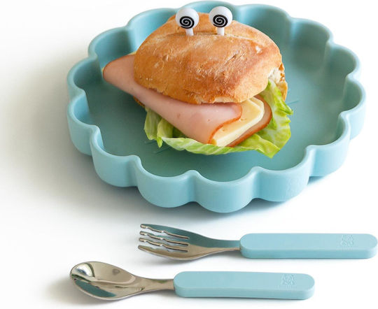 Pandaboo Baby Food Plate made of Silicone Beige
