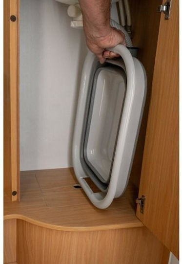 Lampa Folding Rectangular Basin 8.5lt Capacity White