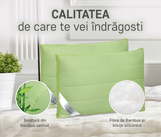 Green Future Nature Бамбукова Възглавница за Спане от Силикон 37x37см