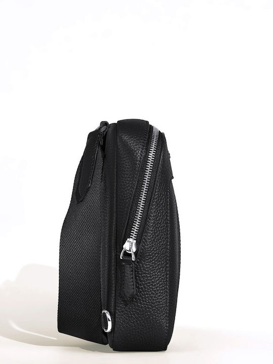 Leather Men's Bag Shoulder / Crossbody Black
