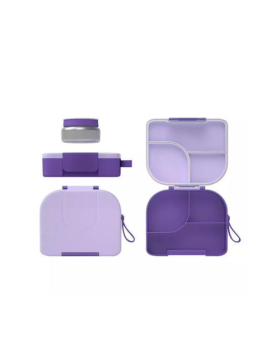 Pandaboo Plastic Thermo Lunch Box Gray