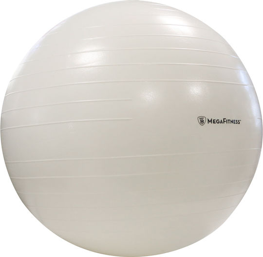 MegaFitness Μπάλα Pilates 65cm , 1.28kg σε Λευκό Χρώμα