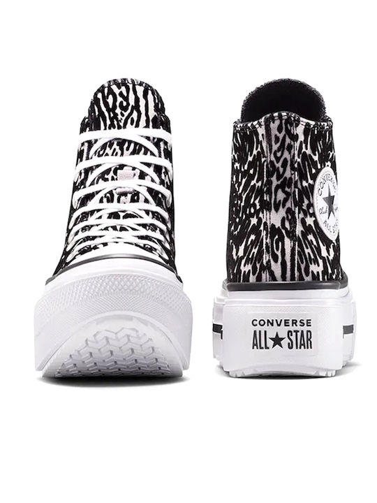 Chuck Taylor All Star Women's Flatform Boots Black / Frozen Thistle / White