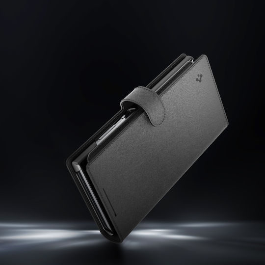 Spigen Портмоне Изкуствена кожа Тъмносин (Galaxy S24+)