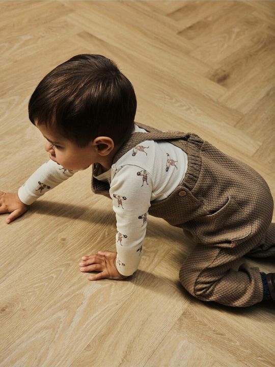 Lil' Atelier Babystrampler Brown Beige