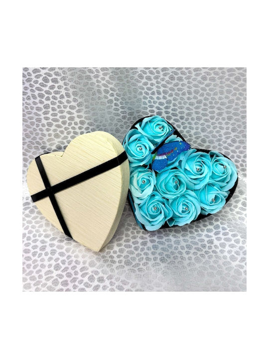 Intimissimo Floral Arrangement 10 Soap Roses Decorative Butterfly Blue