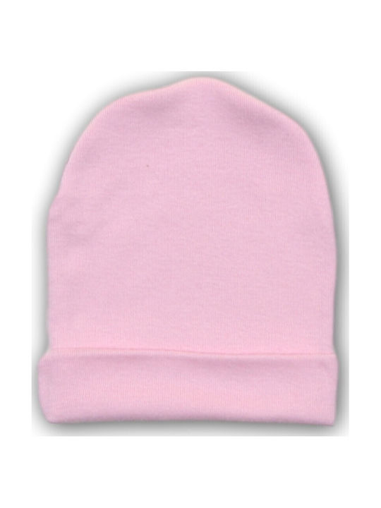Kids Beanie Set with Gloves Fabric Pink for Newborn