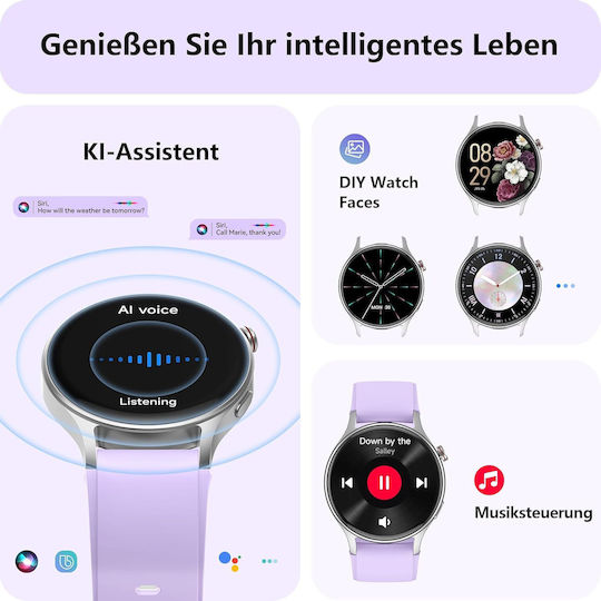 AEAC AR01 43mm Smartwatch (Lila)