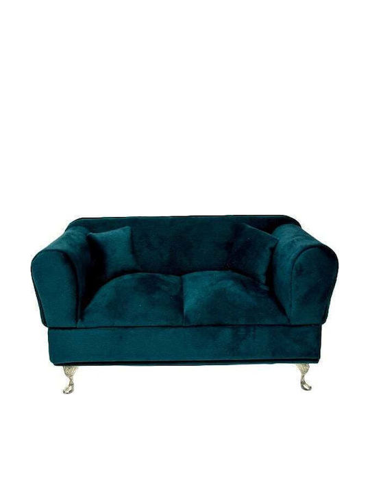 Velve Cutie Pentru Bijuterii Cu Oglindă Verde 24x13cm