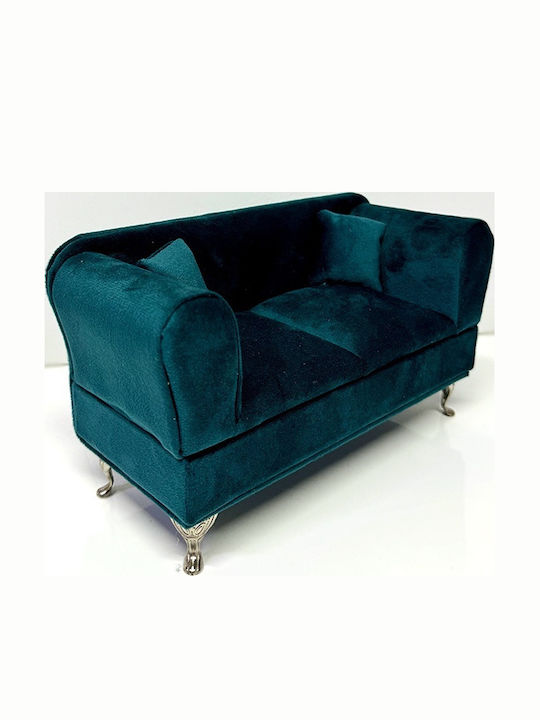 Velve Cutie Pentru Bijuterii Cu Oglindă Verde 24x13cm