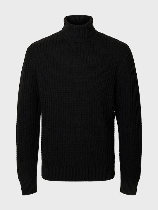 Long Sleeve Men's Blouse Black
