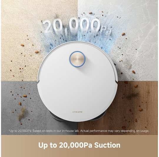 Dreame X50 Ultra Complete Robot Vacuum Cleaner with Laser Mapping & 20000Pa Suction Power White