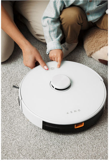 AENO RC2S Aspirator Robot cu Cartografiere Laser și Putere de Aspirație 2500Pa Albă