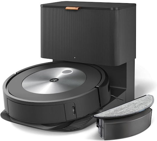 iRobot Roomba Combo J5+ Σκούπα Ρομπότ με Οπτική Χαρτογράφηση Μαύρη
