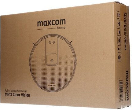 MaxCom MH12 Aspirator Robot Cu Navigare Inteligentă Și Putere De Aspirație 1800Pa Albă
