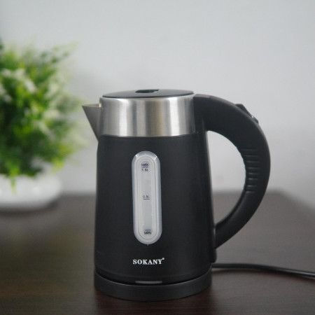 Sokany SK-0808 Електрическа Кана 1л 1200W Черна