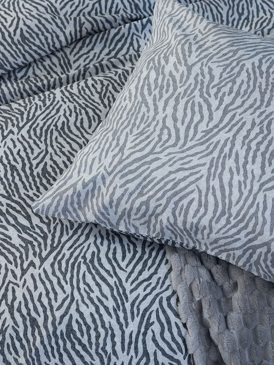 Palamaiki Pillowcase Set with Envelope Cover Gray 52x72cm.