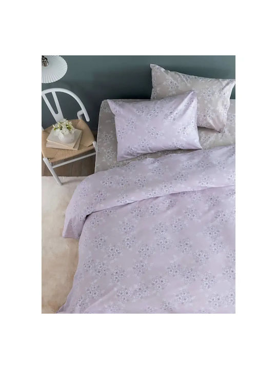 Palamaiki Pillowcase Set with Envelope Cover Lilac 52x72cm.