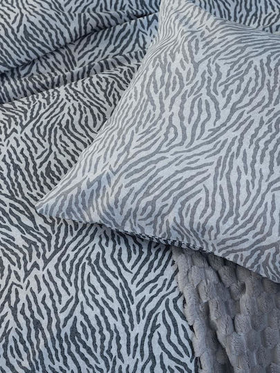 Palamaiki Set Duvet Cover Fashion Life Fl6287 Cotton 170x250cm Single with Pillowcase White