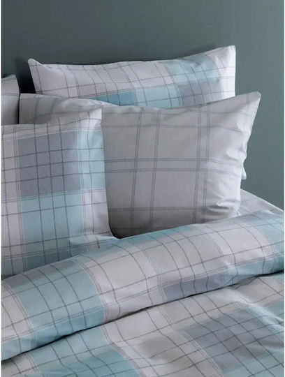 Palamaiki Duvet Cover Set Cotton Queen with 2 Pillowcases 240x250 Fashion Life Fl6282 Multicolored