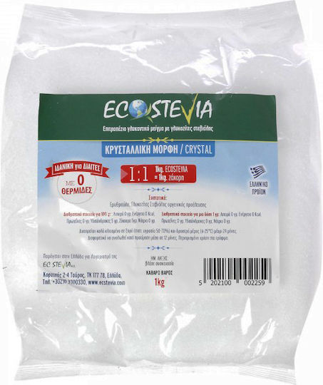 EcoStevia Стевия Кристален 1000гр BIO12511101414