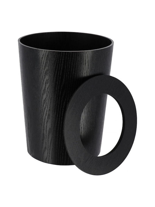 Atmosphera Plastic Bathroom Basket 9lt Black