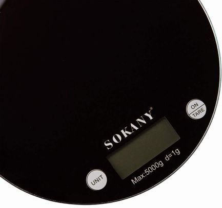 Sokany Digital Kitchen Scale Up To 5kg Black