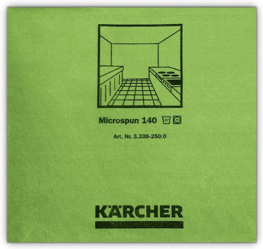Karcher Cleaning Cloths with Microfibers General Use Green 10pcs