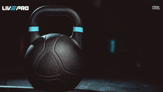 Live Pro Kettlebell от Чугун 28кг Черен