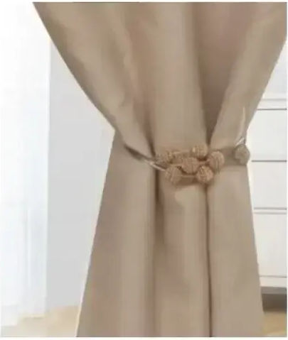 ForHome Tie-Back Rope made of Metal Gold 1pcs