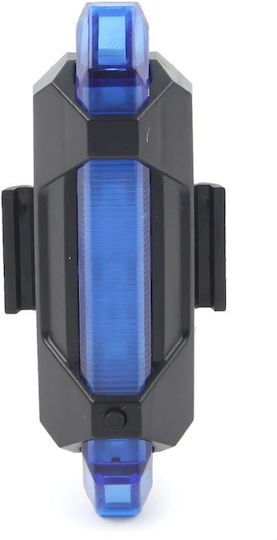 BS-216 ZF Rechargeable Rear Bicycle Light LED Blue